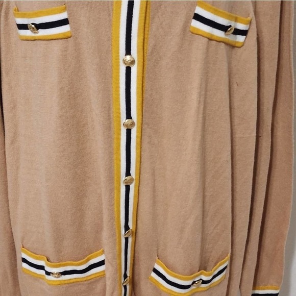 TALBOTS Super Soft Tipped Cashmere Cardigan plus size 3X NEW!!! - Picture 4 of 8